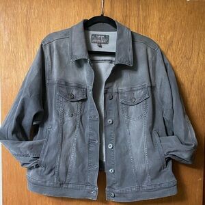 Torrid Gray Ombré Jean Jacket